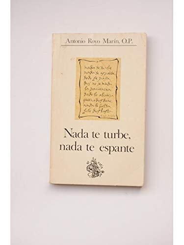 Nada te turbe. Nada te espante, de ROYO MARIN | portada del libro