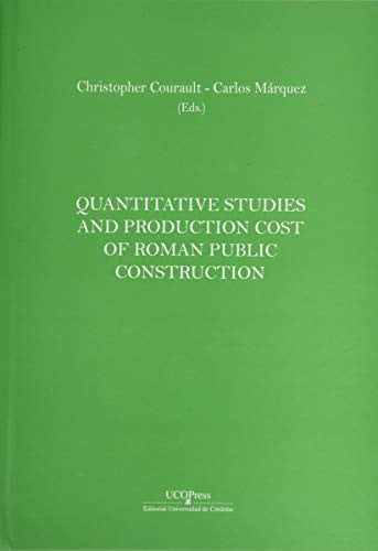 Quantitative Studies and production cost of roman public construction | portada del libro