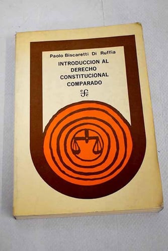 Introducción al Derecho Institucional Comparado, de BISCARETTI DI RUFFIA | portada del libro