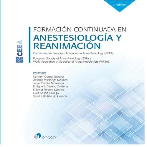 FORMACION CONTINUADA EN ANESTESIOLOGIA Y REANIMACION, de GOMAR | portada del libro