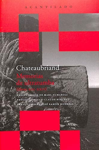 Memorias de ultratumba, de de Chateaubriand | portada del libro