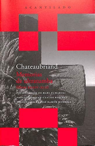 memorias de ultratumba, de de Chateaubriand | portada del libro