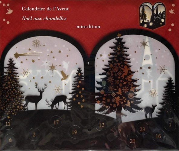 CALENDRIER DE L'AVENT NOEL AUX CHANDELLES DIVERS, de Minedition | portada del libro