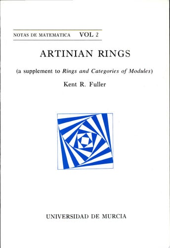 ARTINIAN RINGS: A SUPPLEMENT TO RINGS AND CATEGORIES OF MODU | portada del libro