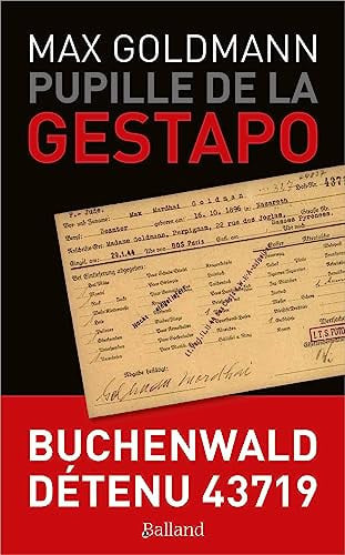 PUPILLE DE LA GESTAPO, de GOLDMANN MAX | portada del libro
