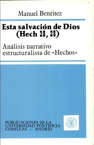 Esta salvación de Dios (Hech 28, 28), de BENEITEZ | portada del libro