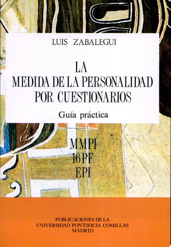 La medida de la personalidad por cuestionarios, de ZABALEGUI | portada del libro