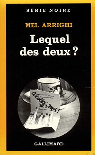 LEQUEL DES DEUX ?, de Mel Arrighi | portada del libro