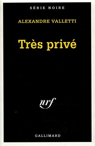 TRES PRIVE, de Alexandre Valletti | portada del libro