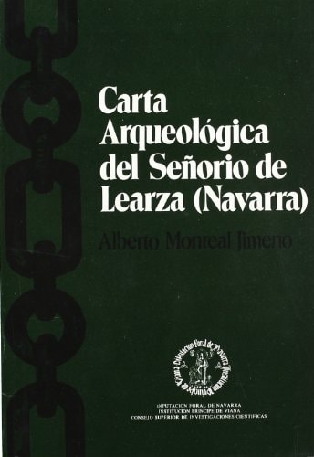 CARTA ARQUEOLOGICA DEL SEÑORIO DE LEARZA, de MONREAL JIMENO | portada del libro
