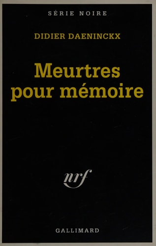 MEURTRES POUR MEMOIRE, de Didier Daeninckx | portada del libro