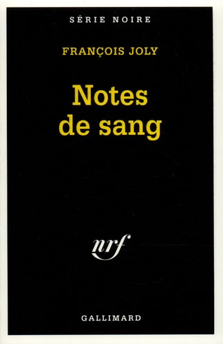 NOTES DE SANG, de François Joly | portada del libro