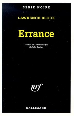 ERRANCE, de Lawrence Block | portada del libro