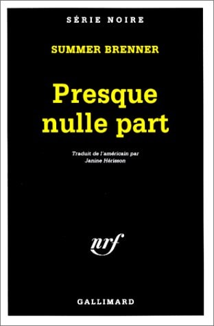 PRESQUE NULLE PART, de Summer Brenner | portada del libro