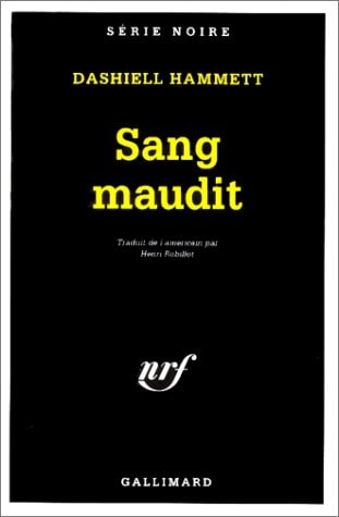 SANG MAUDIT, de Dashiell Hammett | portada del libro