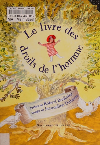 LE LIVRE DES DROITS DE L'HOMME, de COLLECTIFS JEUNESSE | portada del libro