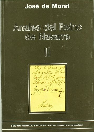 Anales del Reino de Navarra II, de MORET | portada del libro