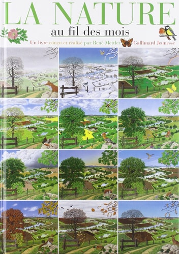 LA NATURE AU FIL DES MOIS, de René Mettler | portada del libro