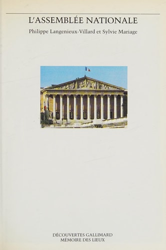 L'ASSEMBLEE NATIONALE, de Philippe Langenieux-Villard | portada del libro