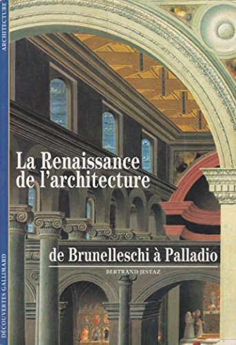 LA RENAISSANCE DE L'ARCHITECTURE, de Bertrand Jestaz | portada del libro