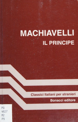 IL PRINCIPEMACHIAVELLI, de Niccolò Machiavelli | portada del libro