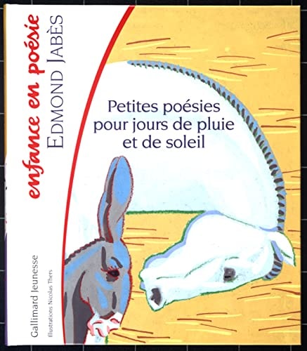 PETITES POESIES POUR JOURS DE PLUIE ET DE SOLEIL, de Edmond Jabès | portada del libro