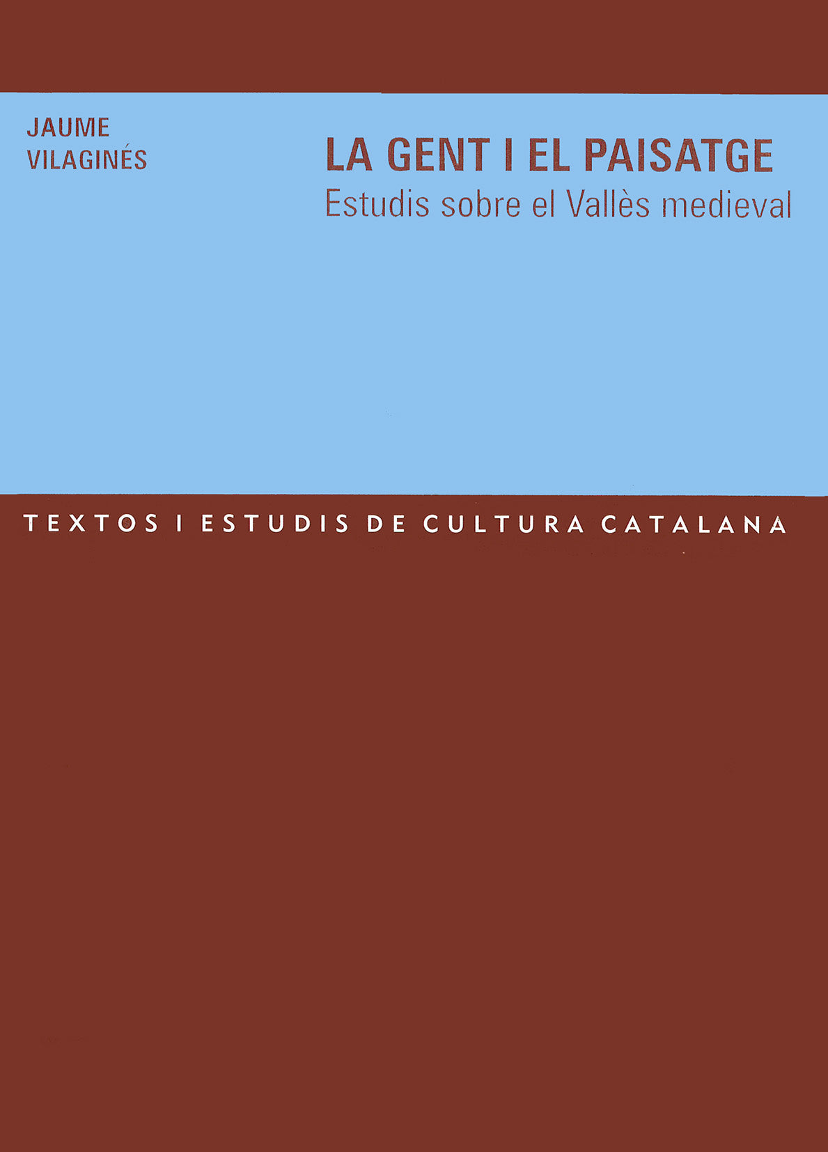 La gent i el paisatge. Estudis sobre el Vallès medieval, de Vilaginés | portada del libro
