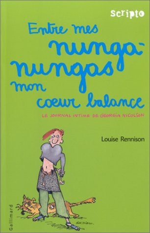ENTRE MES NUNGA-NUNGAS MON COEUR BALANCE, de Louise Rennison | portada del libro