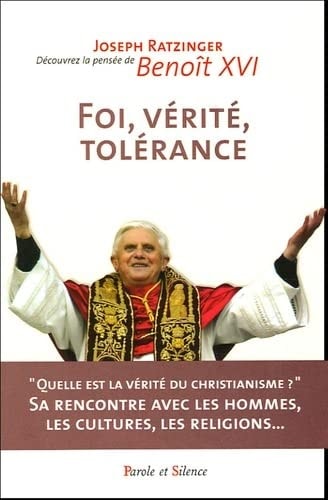 FOI VERITE TOLERANCE, de pape Benoît XVI | portada del libro