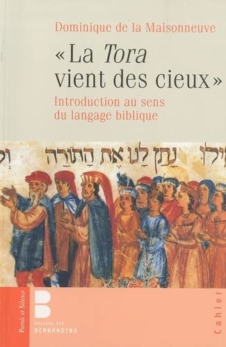 TORAH VIENT DES CIEUX LA, de Dominique de La Maisonneuve | portada del libro
