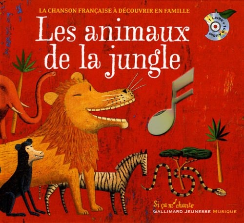 LES ANIMAUX DE LA JUNGLE LIV-CD, de COLLECTIFS JEUNESSE | portada del libro