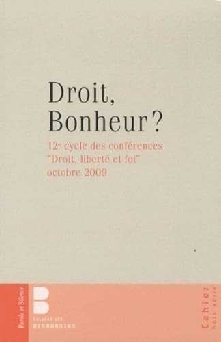 DROITS ET BONHEUR, de Jérôme Beau | portada del libro
