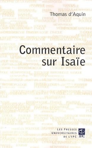 COMMENTAIRE SUR ISAIE, de Saint Thomas (Aquinas) | portada del libro