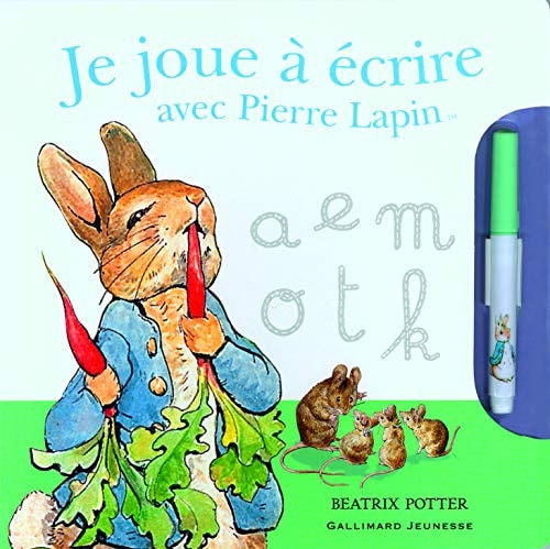 JE JOUE A ECRIRE AVEC PIERRE LAPIN, de Beatrix Potter | portada del libro