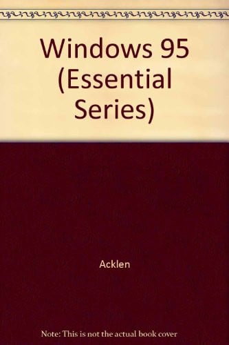 WINDOWS 95 ESSENTIALS, de PETERSON | portada del libro