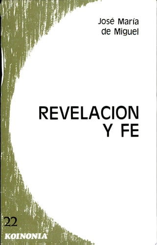 Revelación y fe, de José María de Miguel | portada del libro