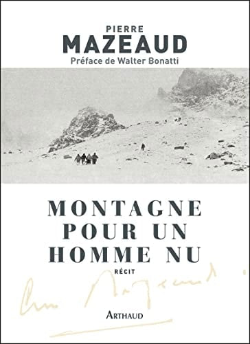 MONTAGNE POUR UN HOMME NU, de Pierre Mazeaud | portada del libro