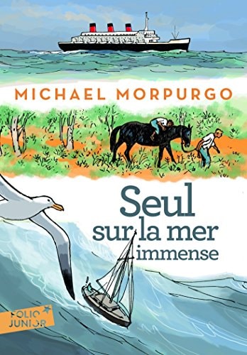 SEUL SUR LA MER IMMENSE, de Michael Morpurgo | portada del libro