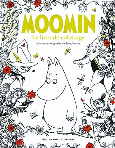 MOOMIN LE LIVRE DE COLORIAGE, de Tove Jansson | portada del libro