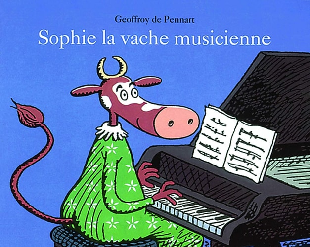 Sophie la vache musicienne, de Geoffroy de Pennart | portada del libro