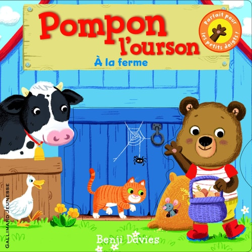 POMPON L'OURSON A LA FERME, de Benji Davies | portada del libro