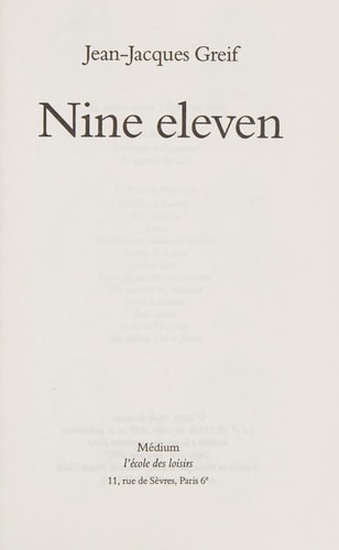INE ELEVEN, de GREIF | portada del libro