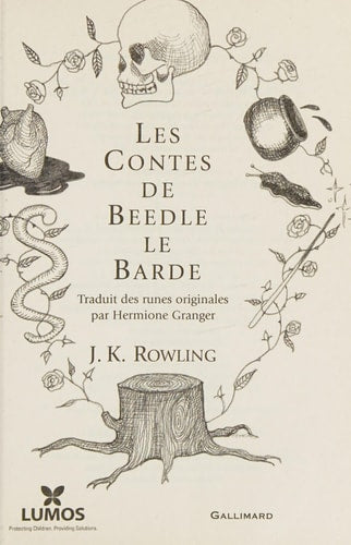 Les contes de Beedle le barde, de J. K. Rowling | portada del libro