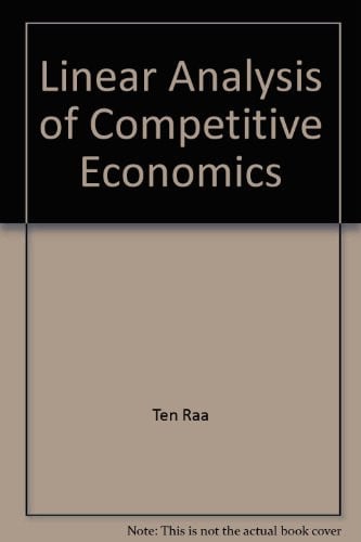 LINEAR ANALYSIS COMPETITIVE ECONOMIES | portada del libro