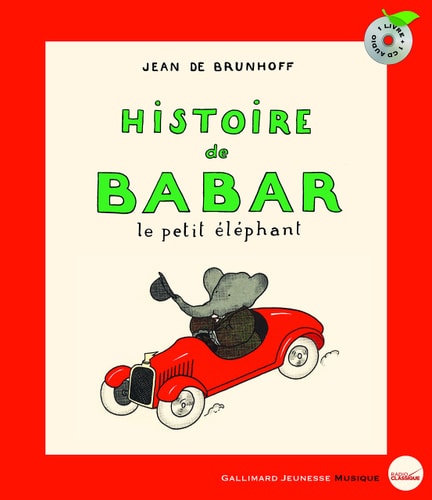 HISTOIRE DE BABAR LIVRE-CD, de Jean de Brunhoff | portada del libro