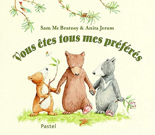 OUS ETES TOUS MES PREFERES TOUT CARTON, de Sam McBratney | portada del libro