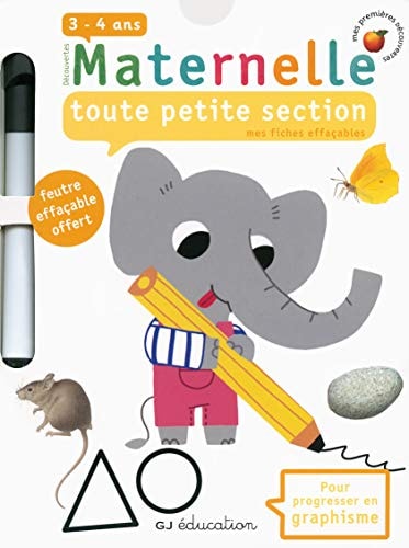 TOUTE PETITE SECTION MES FICHES EFFACABLES, de Delphine Gravier-Badreddine | portada del libro