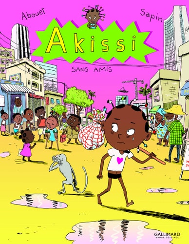 SANS AMIS AKISSI 6, de Marguerite Abouet | portada del libro