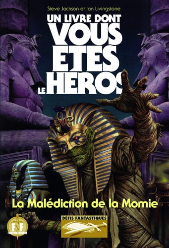 LA MALEDICTION DE LA MOMIE, de Steve Jackson | portada del libro