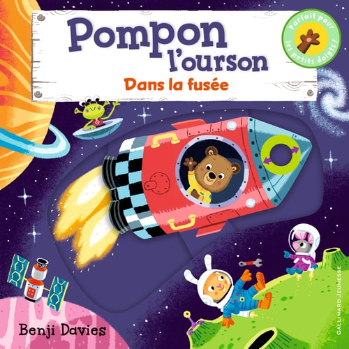 POMPON L'OURSON DANS LA FUSEE, de Davies | portada del libro